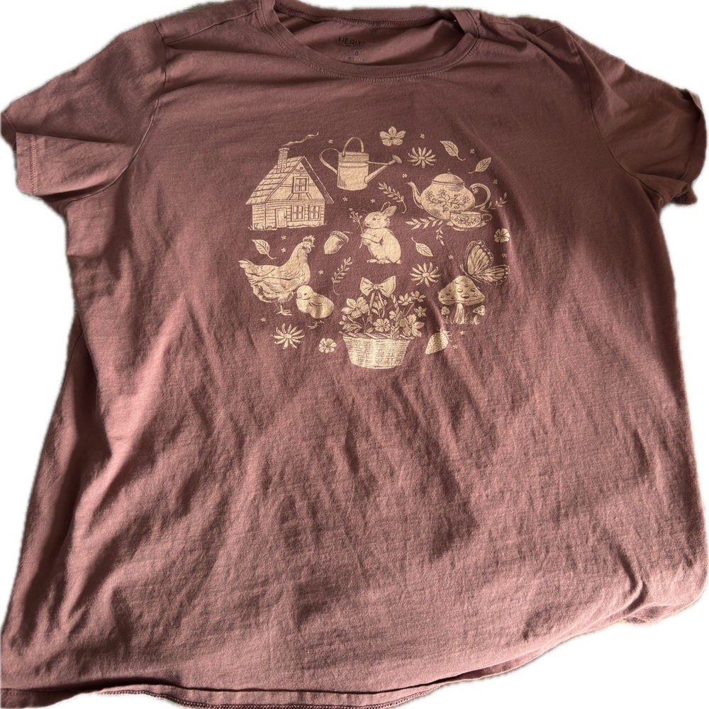 Torrid Dusty Rose Cottage Graphic Tee